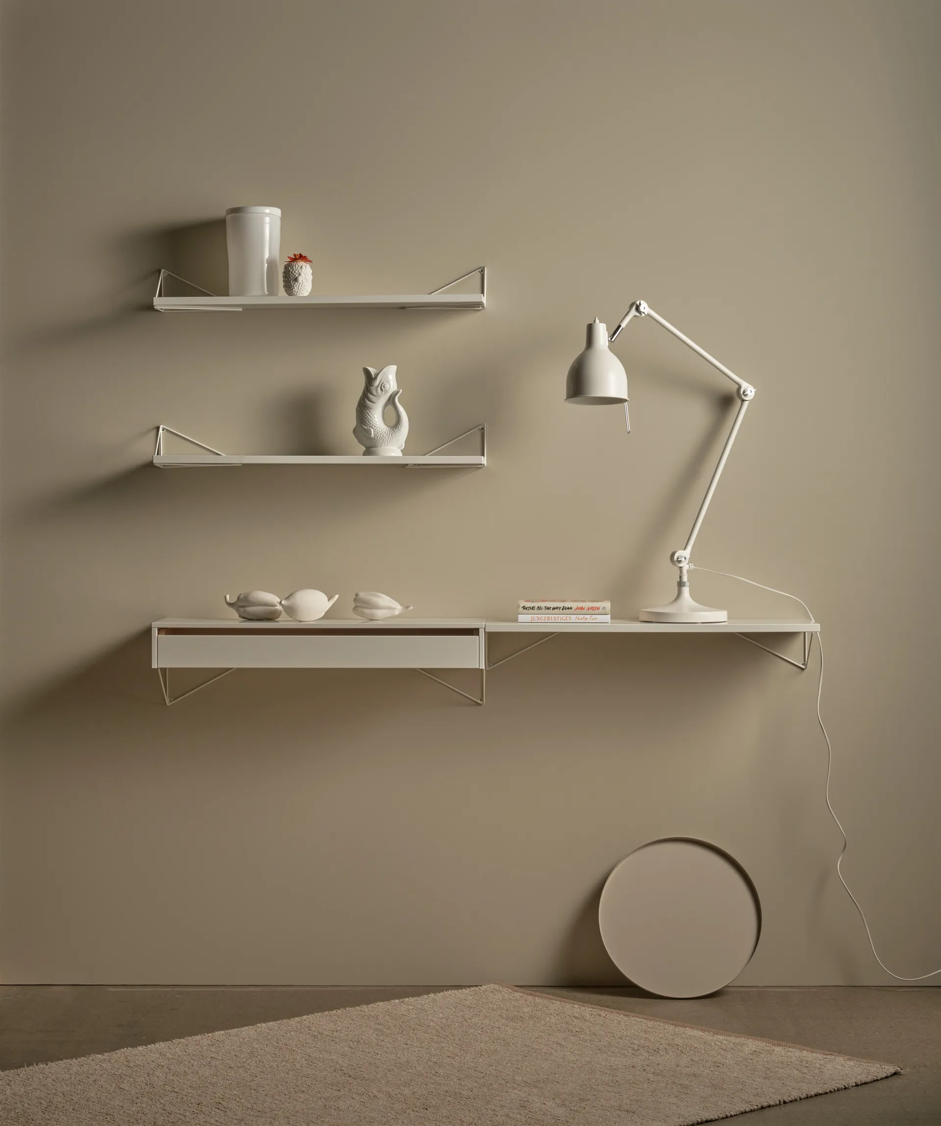 Pythagoras 架子, 大, 白色 Maze