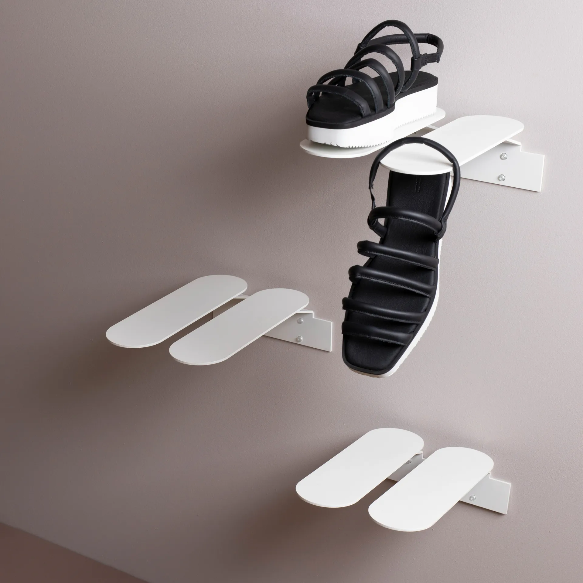 Step S shoe shelf, 白色 Maze