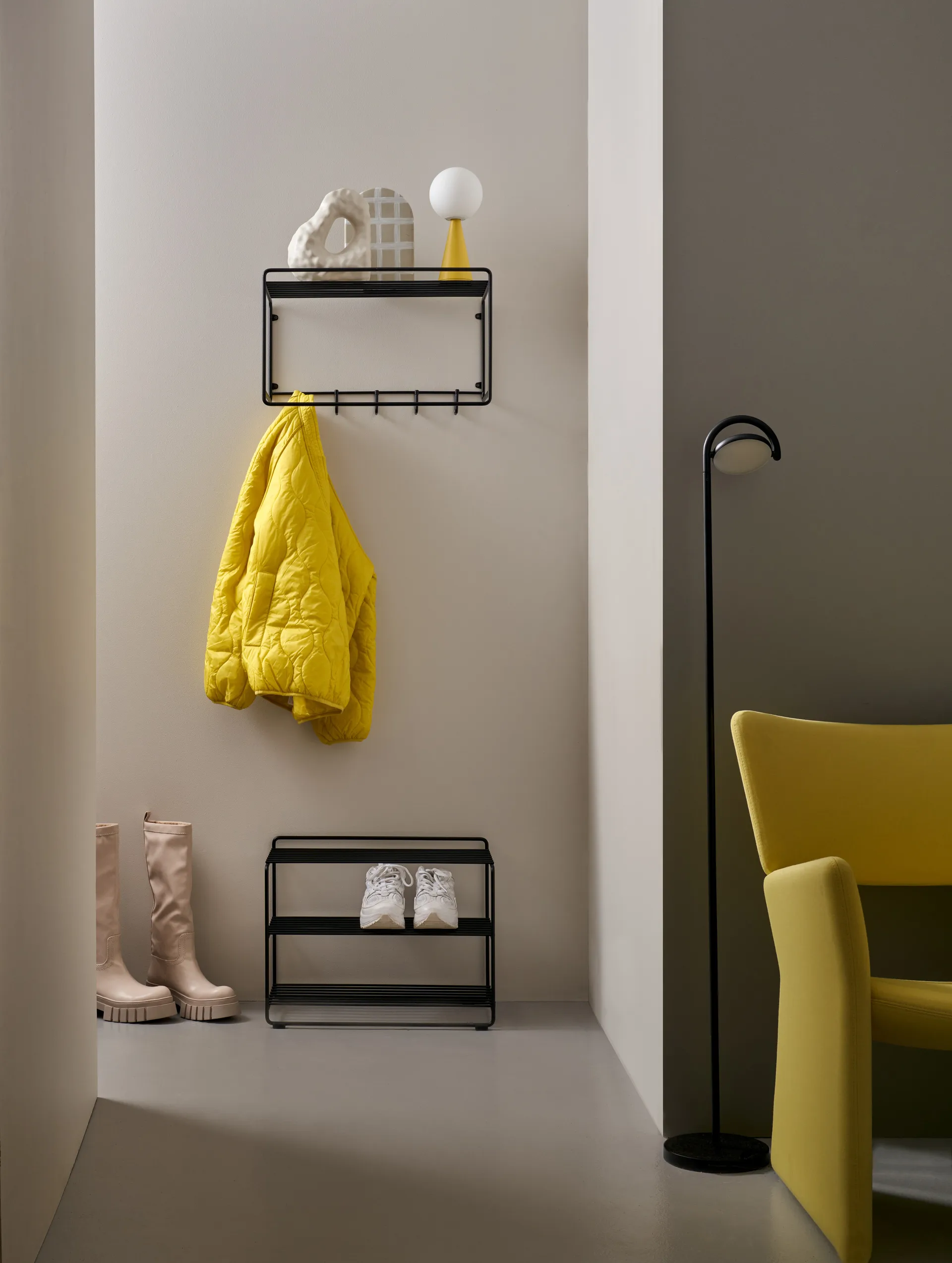 Uptown 帽子架子, 黑色 Maze