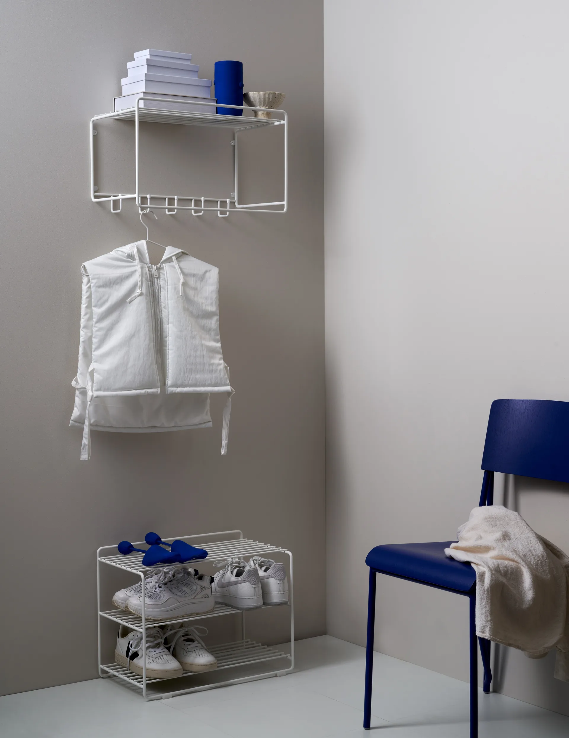 Uptown 帽子架子, 白色 Maze