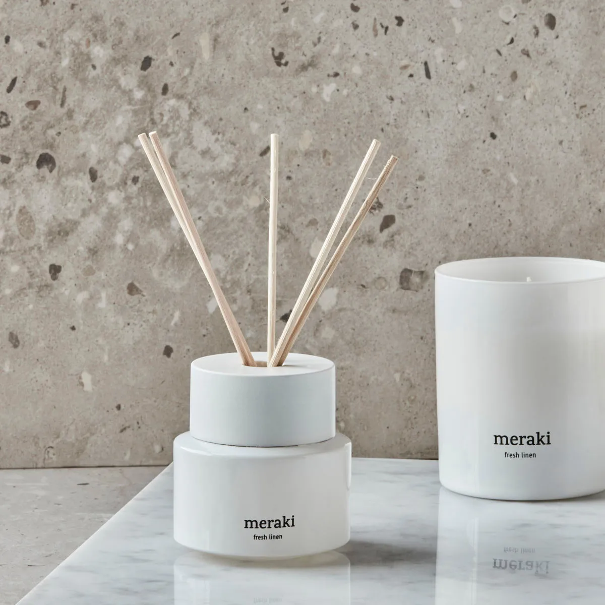 Meraki 香薰藤条100ml, 清新亚麻香调 Meraki