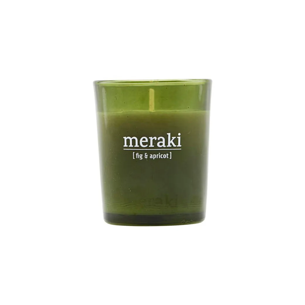 Meraki 香薰蜡烛 绿色玻璃 12 hours, fig-apricot Meraki