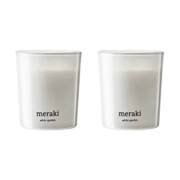 Meraki 12小时香薰蜡烛两件装 - 白色花园香调 - Meraki