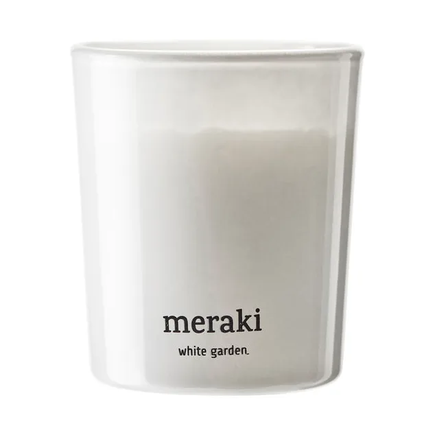 Meraki 12小时香薰蜡烛两件装, 白色花园香调 Meraki
