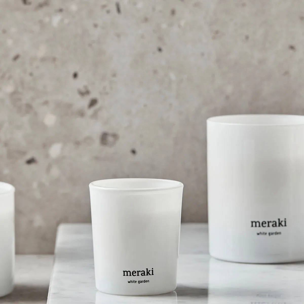 Meraki 12小时香薰蜡烛两件装, 白色花园香调 Meraki