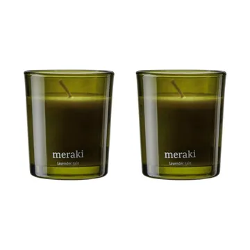 Meraki 12小时香薰蜡烛两件装 - 薰衣草雨香调 - Meraki