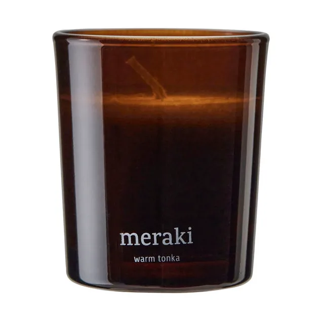 Meraki 12小时香薰蜡烛两件装, 温暖零陵香豆香调 Meraki
