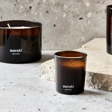 Meraki 12小时香薰蜡烛两件装 - 温暖零陵香豆香调 - Meraki