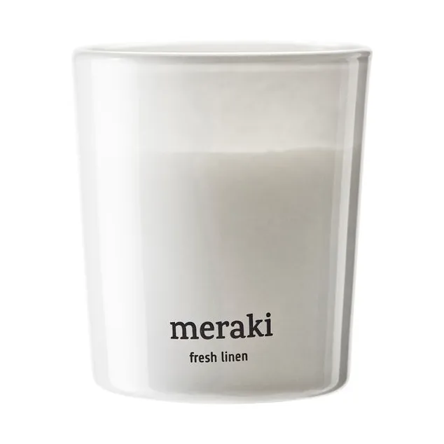 Meraki 12小时香薰蜡烛两件装, 清新亚麻香调 Meraki