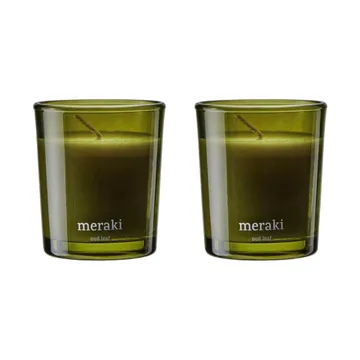 Meraki 12小时香薰蜡烛两件装 - 沉香叶香调 - Meraki