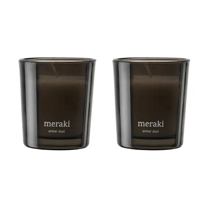 Meraki 12小时香薰蜡烛两件装 - 琥珀色粉尘 - Meraki