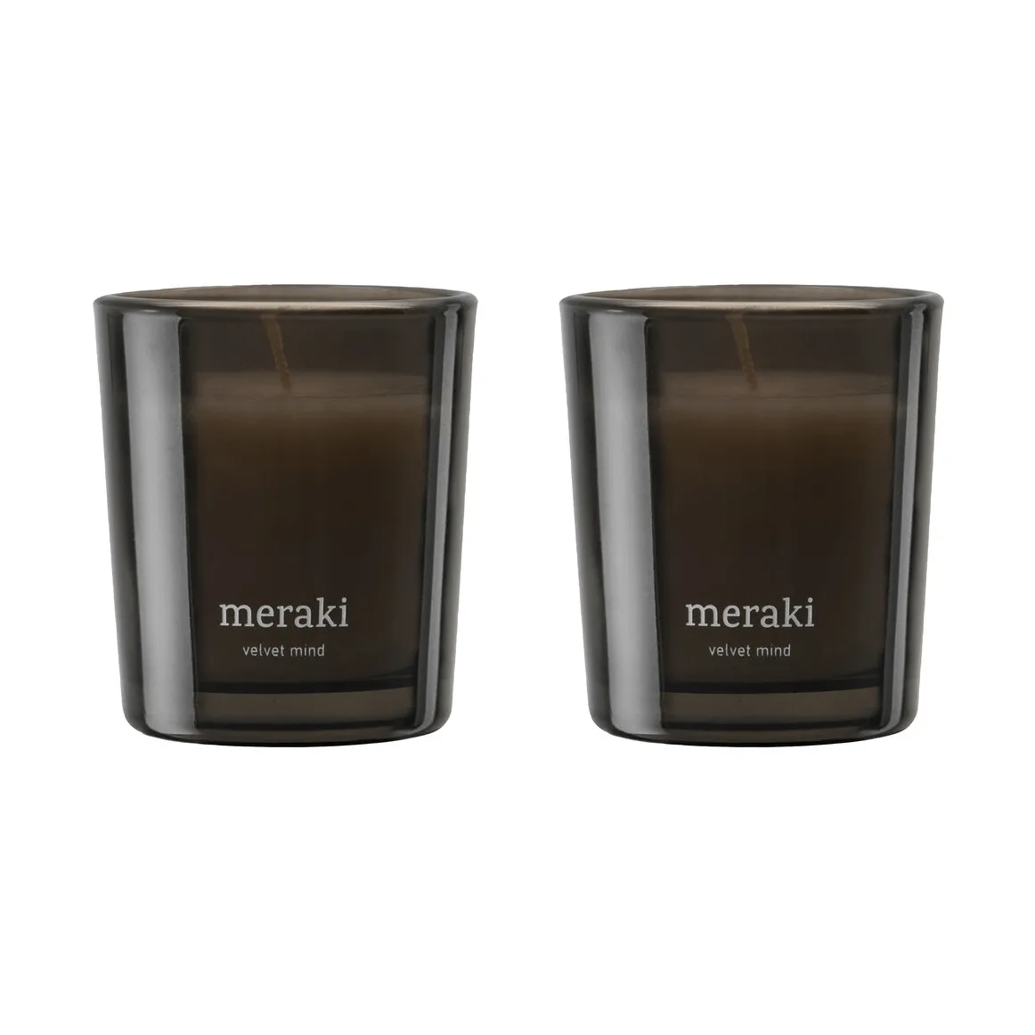 Meraki 12小时香薰蜡烛两件装, 天鹅绒心境 Meraki