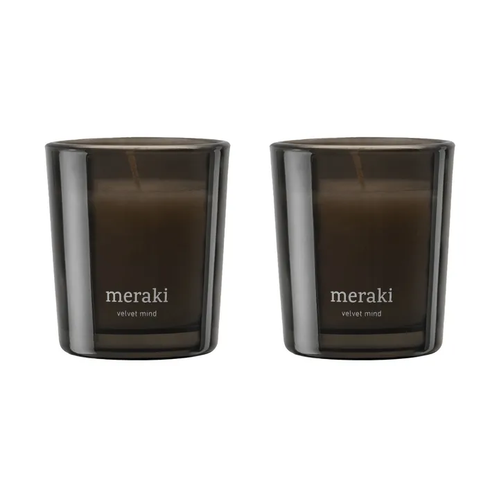 Meraki 12小时香薰蜡烛两件装 - 天鹅绒心境 - Meraki