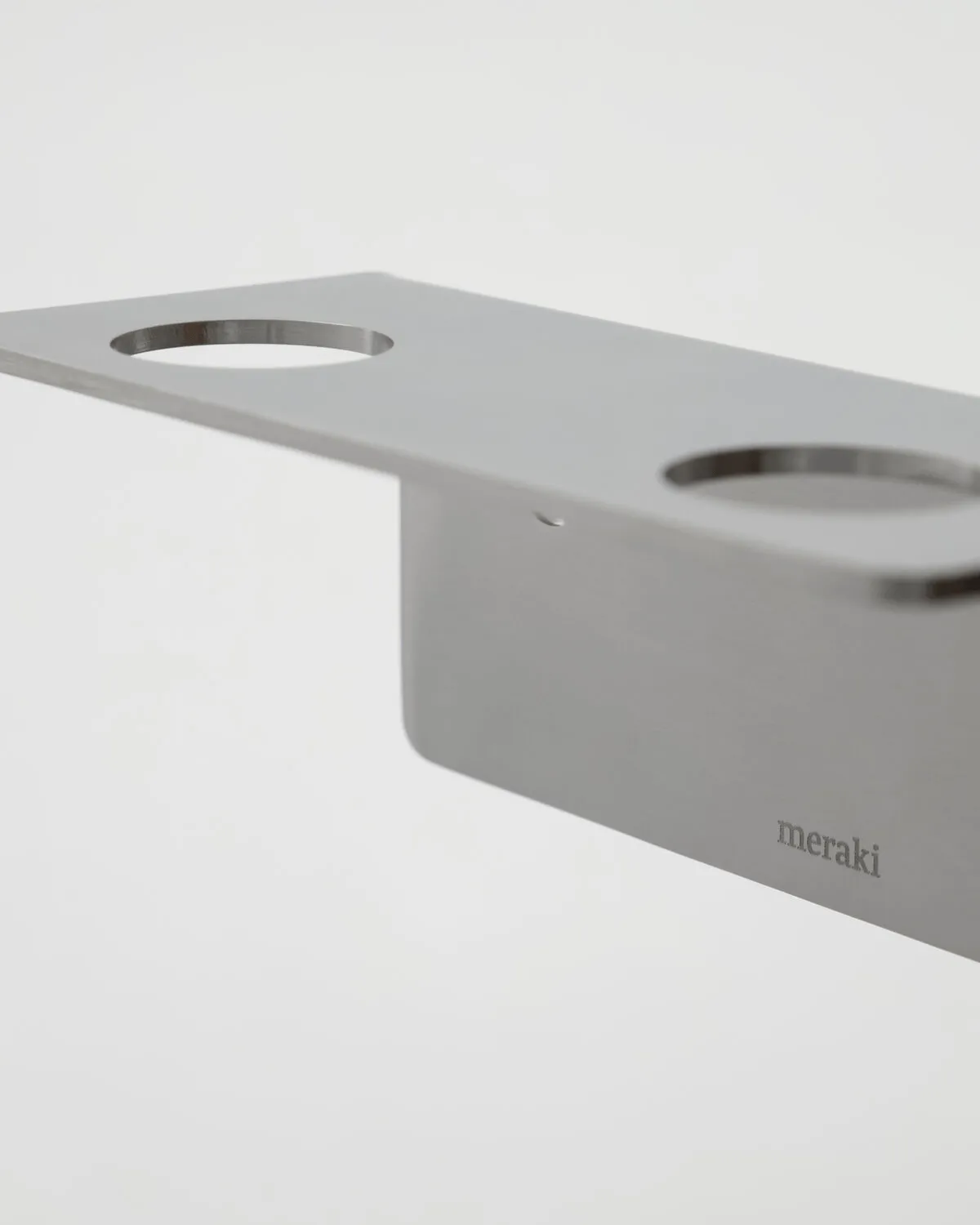 Meraki 衣架, 拉丝银色，适用于2瓶 Meraki