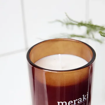 Meraki 香薰蜡烛 棕色玻璃 35 hours - nordic pine - Meraki
