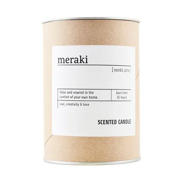 Meraki 香薰蜡烛 棕色玻璃 35 hours - nordic pine - Meraki