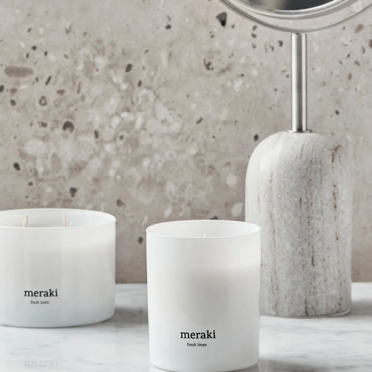 Meraki 35小时香薰蜡烛, 清新亚麻香调 Meraki