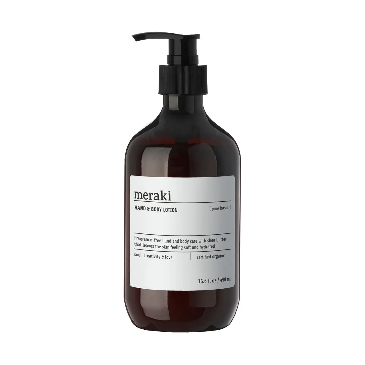 Meraki 洗手液与身体乳 490ml, 纯基础款 Meraki