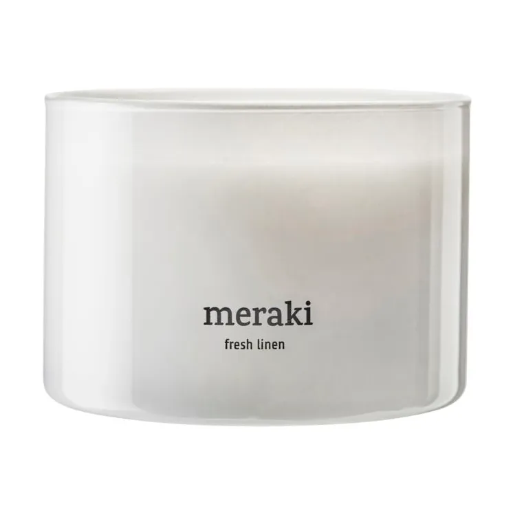 Meraki 香薰蜡烛, 60 hours, Fresh 亚麻色 Meraki