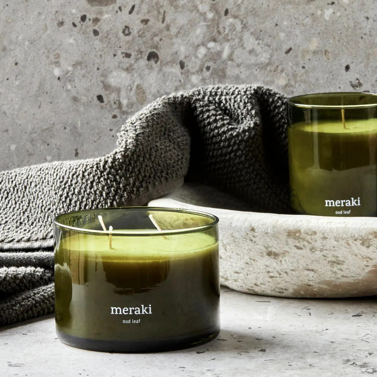 Meraki 60小时香薰蜡烛, 沉香叶香调 Meraki