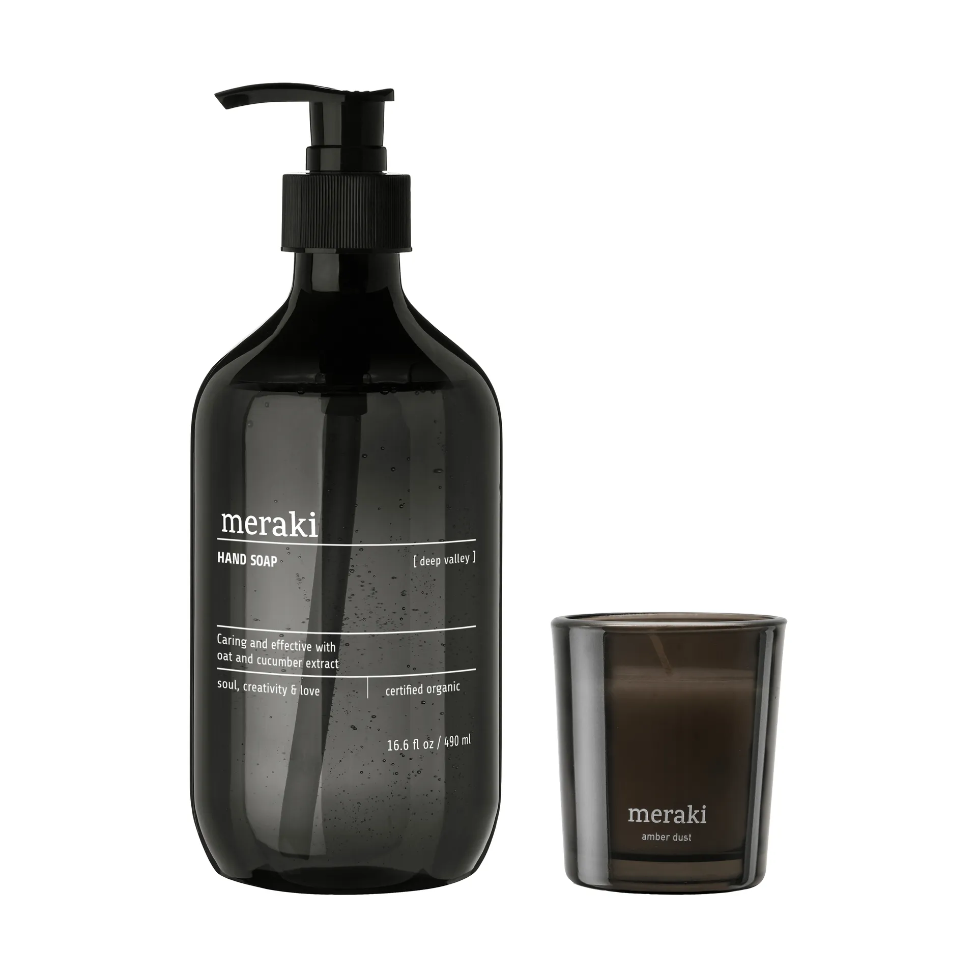 Meraki 礼物套装 hand soap 和 香薰蜡烛, 深谷-琥珀尘 Meraki