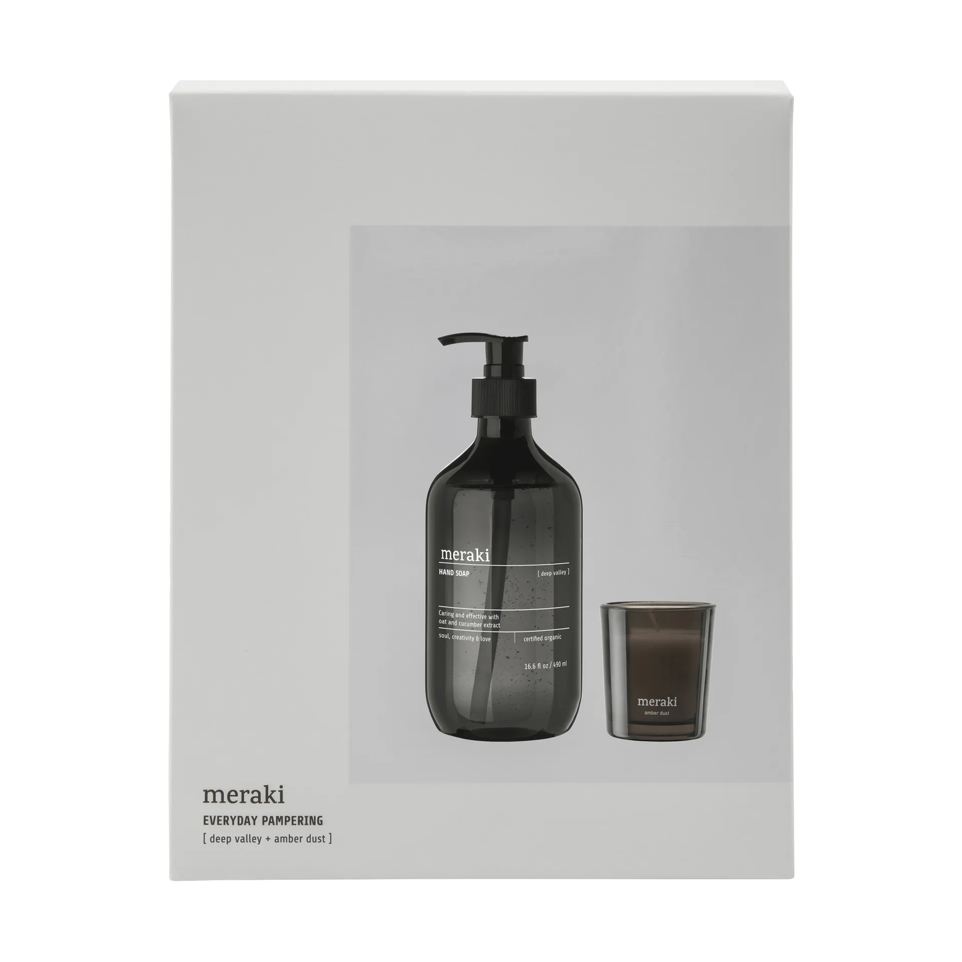 Meraki 礼物套装 hand soap 和 香薰蜡烛, 深谷-琥珀尘 Meraki