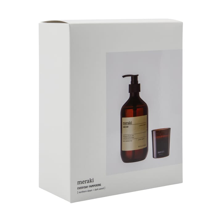 Meraki 礼物套装 hand soap 和 香薰蜡烛, Northern dawn + dark wood Meraki