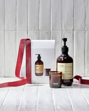Meraki 礼物套装 hand soap 和 香薰蜡烛 - Northern dawn + dark wood - Meraki