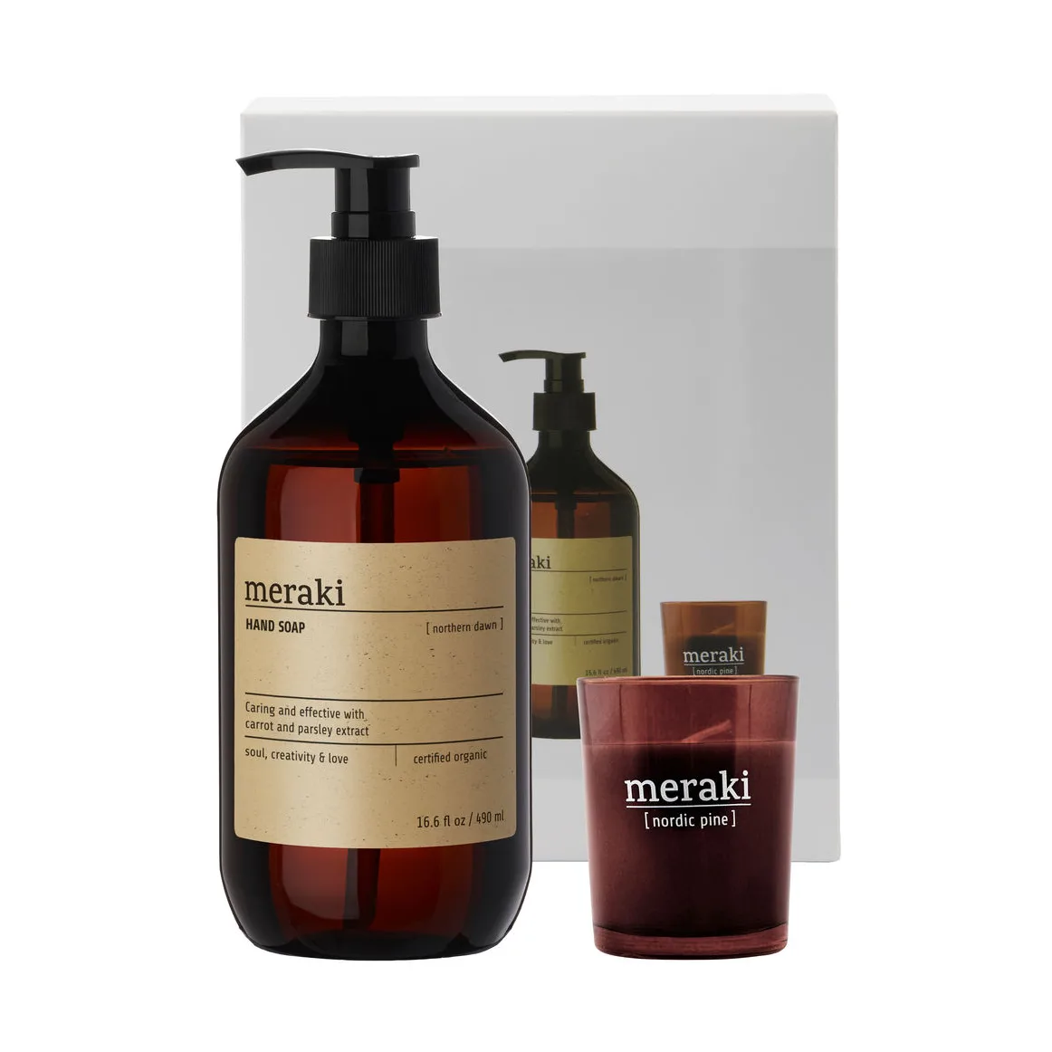 Meraki 礼物套装 hand soap 和 香薰蜡烛, Northern dawn-nordic pine Meraki