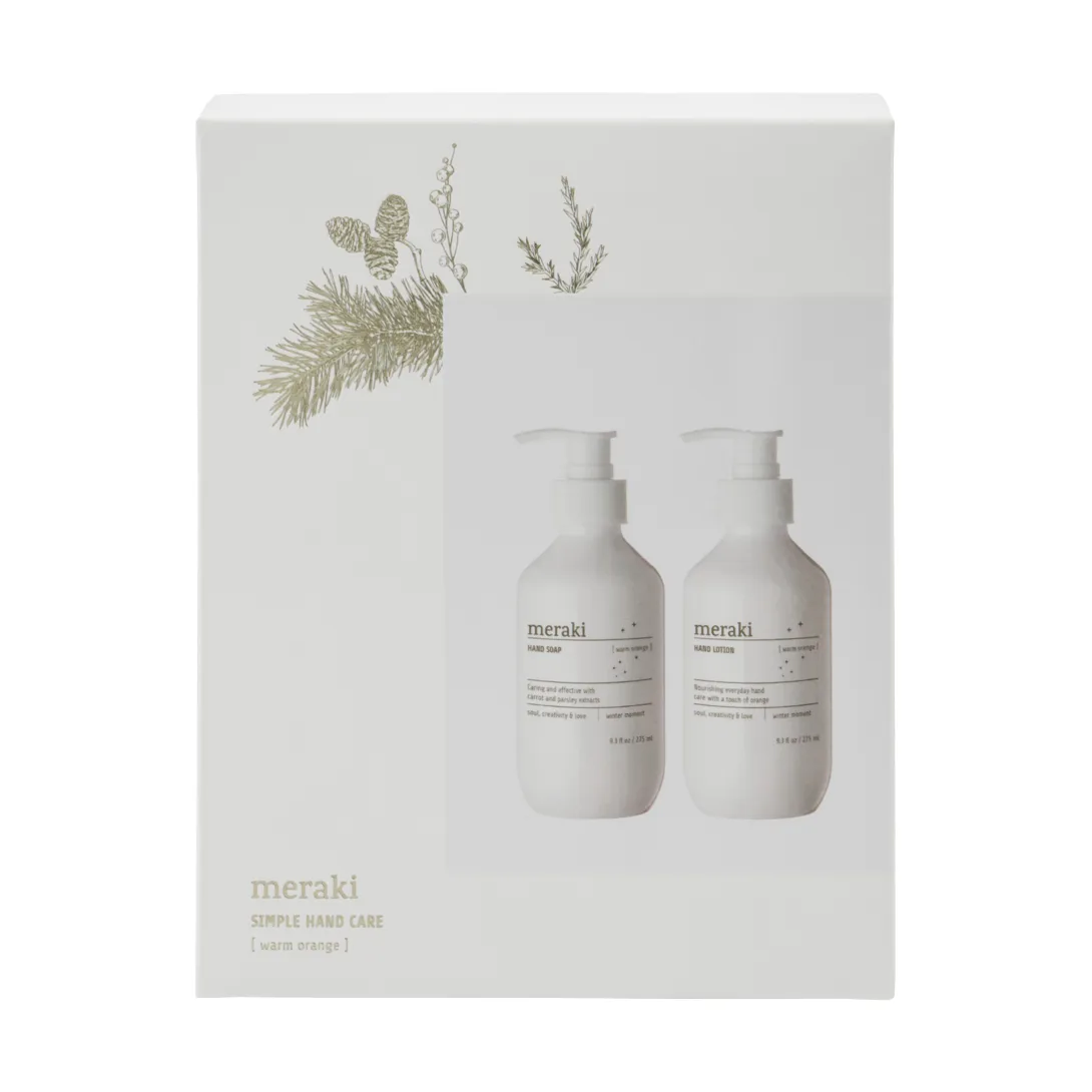 Meraki 礼物套装 hand soap with hand lotion, Warm 橙色 Meraki