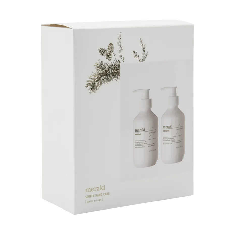Meraki 礼物套装 hand soap with hand lotion, Warm 橙色 Meraki