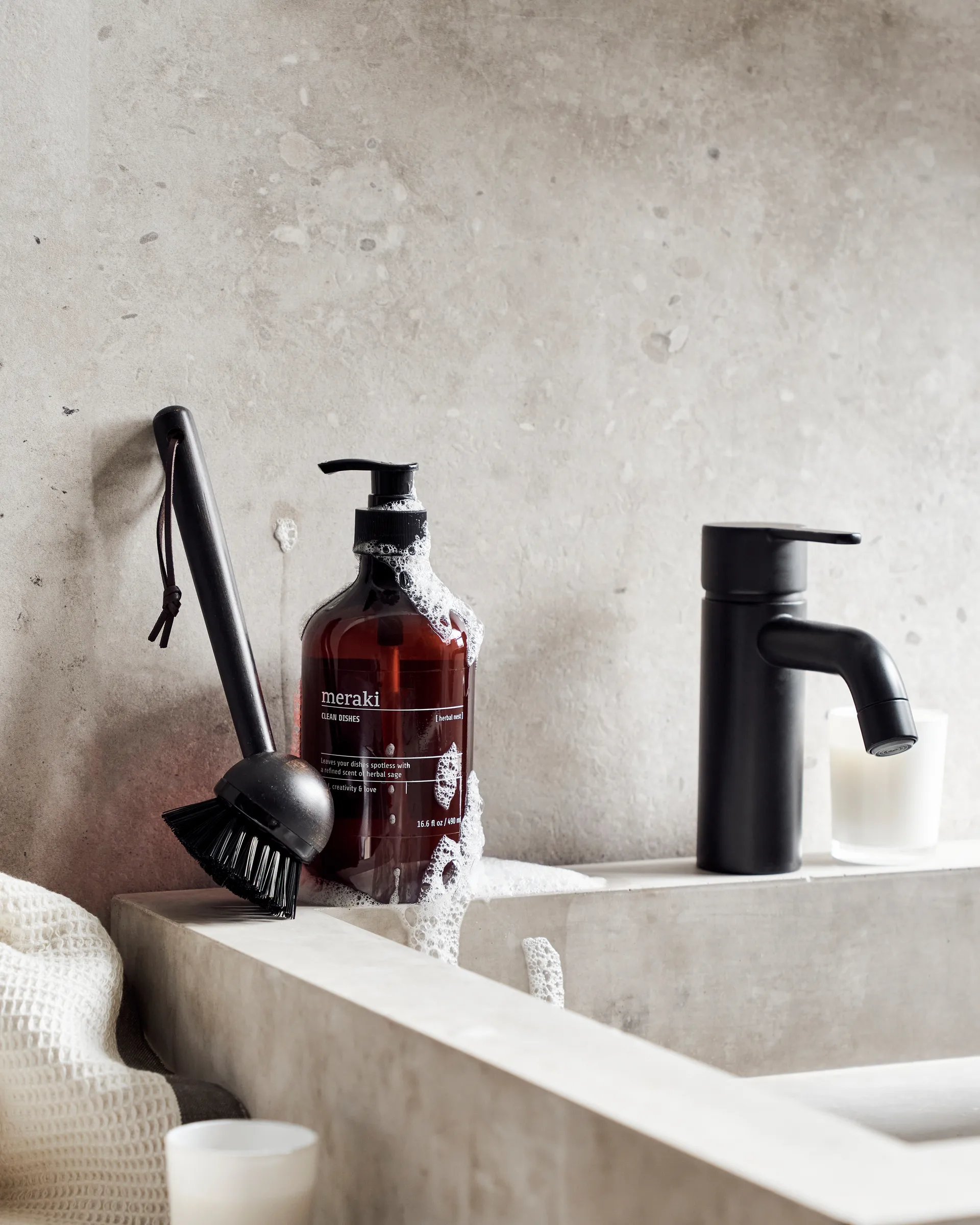 Meraki 礼品套装 洗碗皂和洗碗刷, Herbal nest Meraki