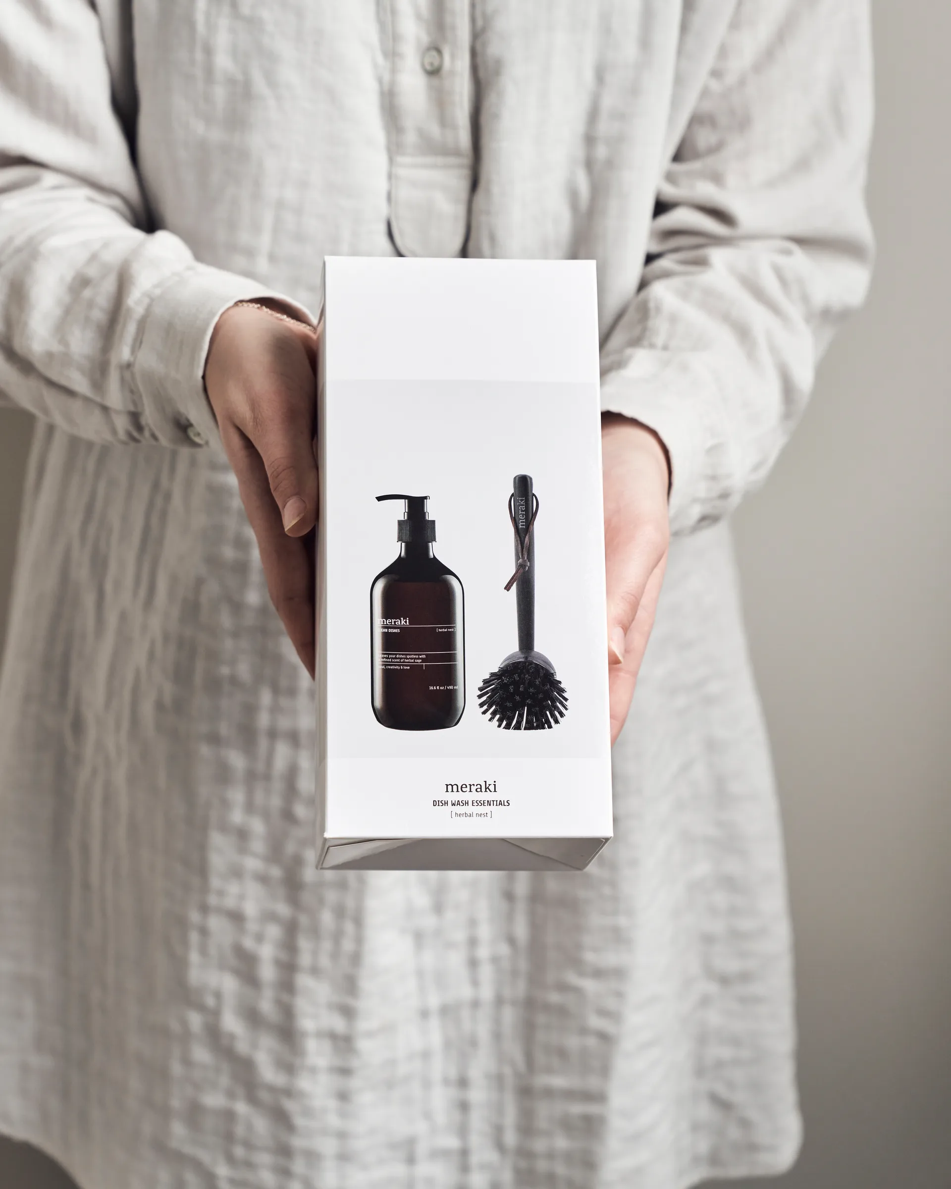 Meraki 礼品套装 洗碗皂和洗碗刷, Herbal nest Meraki