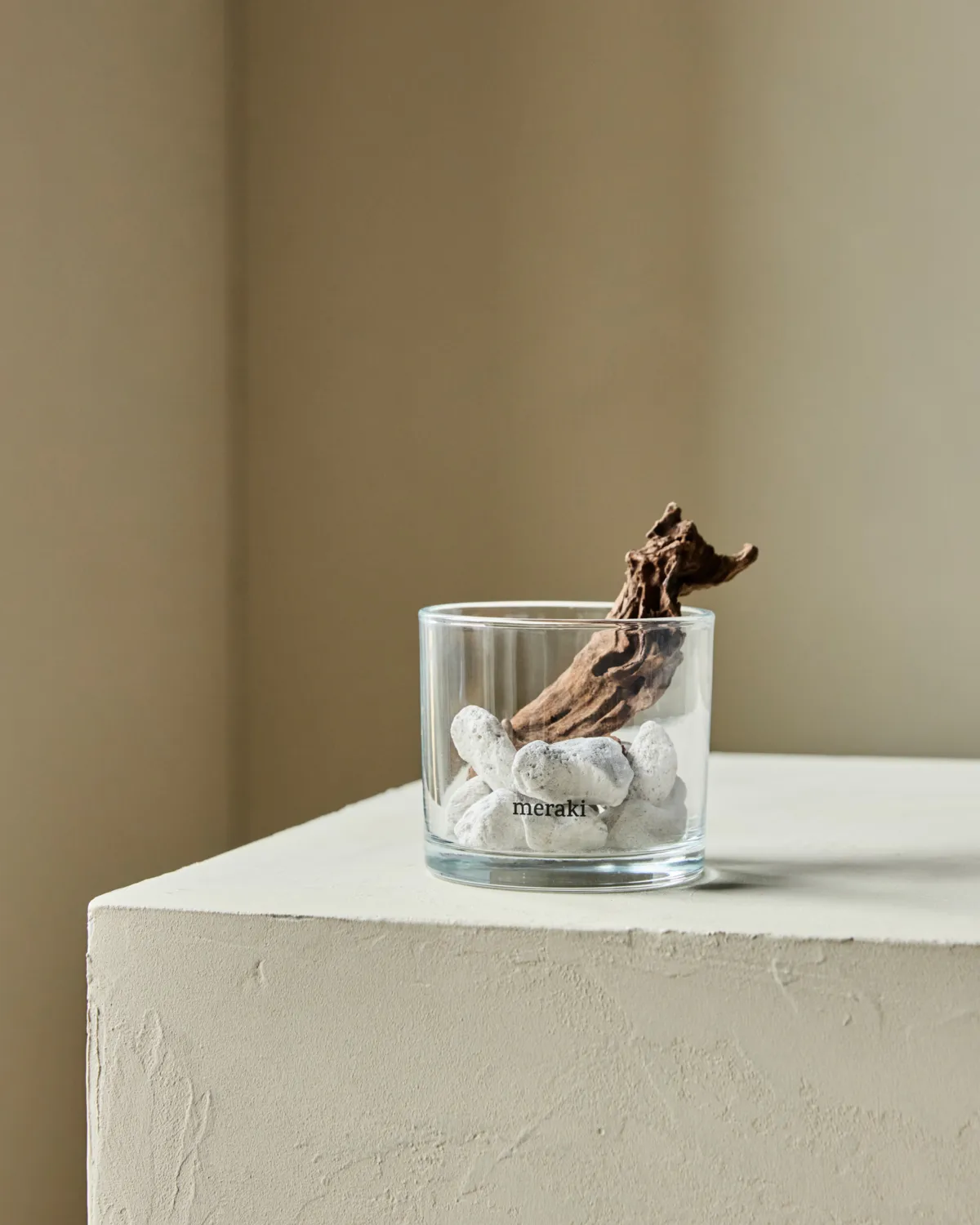 Meraki 香薰 lava stone 和 wood, 白色 Meraki