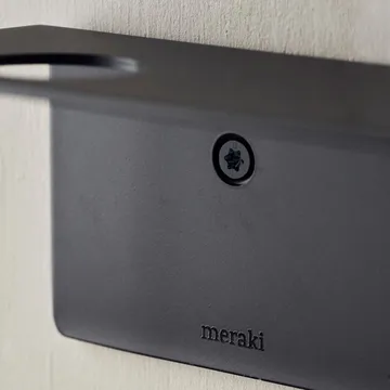 Meraki 带瓶架挂钩置物架 - 拉丝黑色饰面 - Meraki