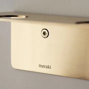 Meraki 带瓶架挂钩置物架 - 拉丝黄铜饰面 - Meraki