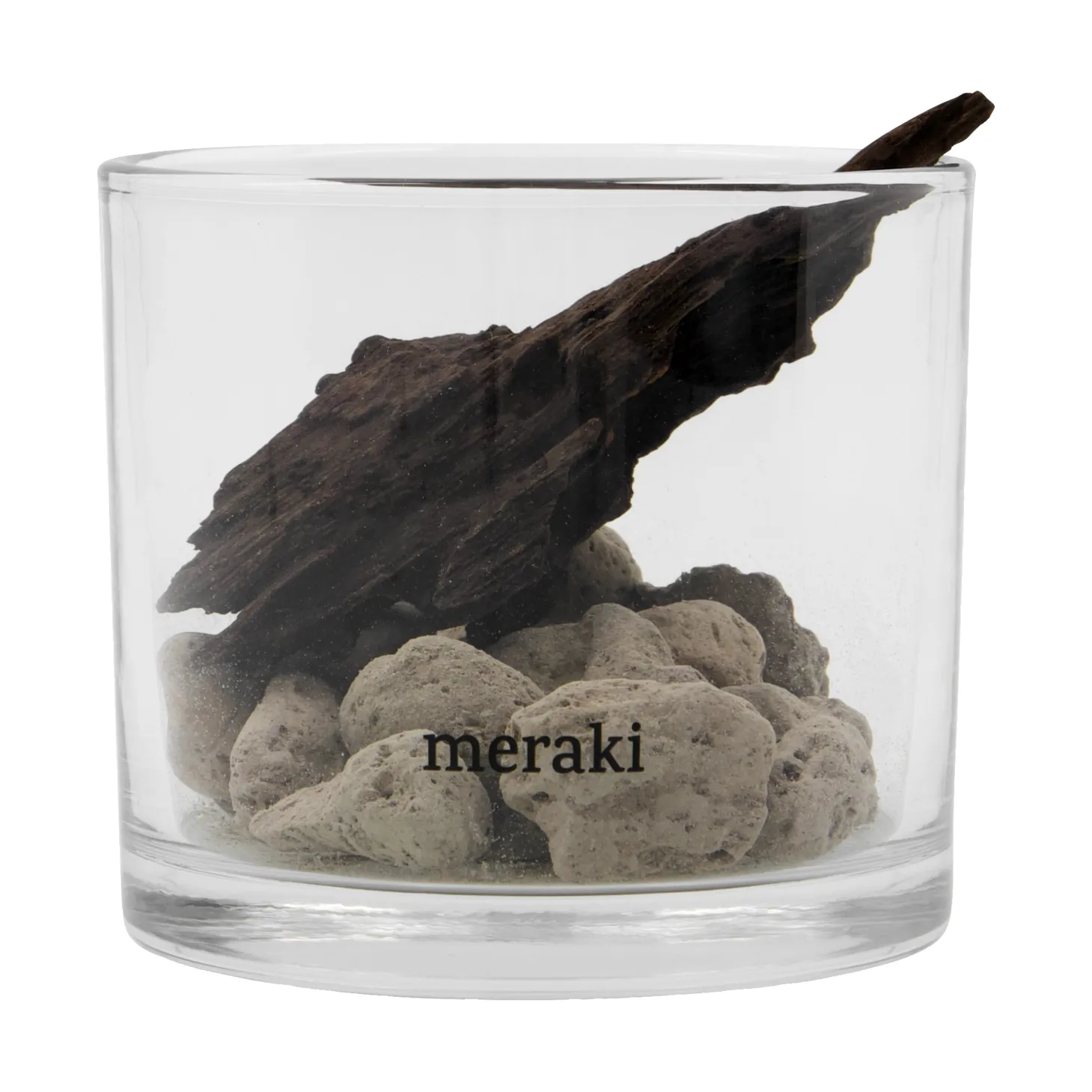 Meraki 火山石木质扩香器, 黑色 Meraki