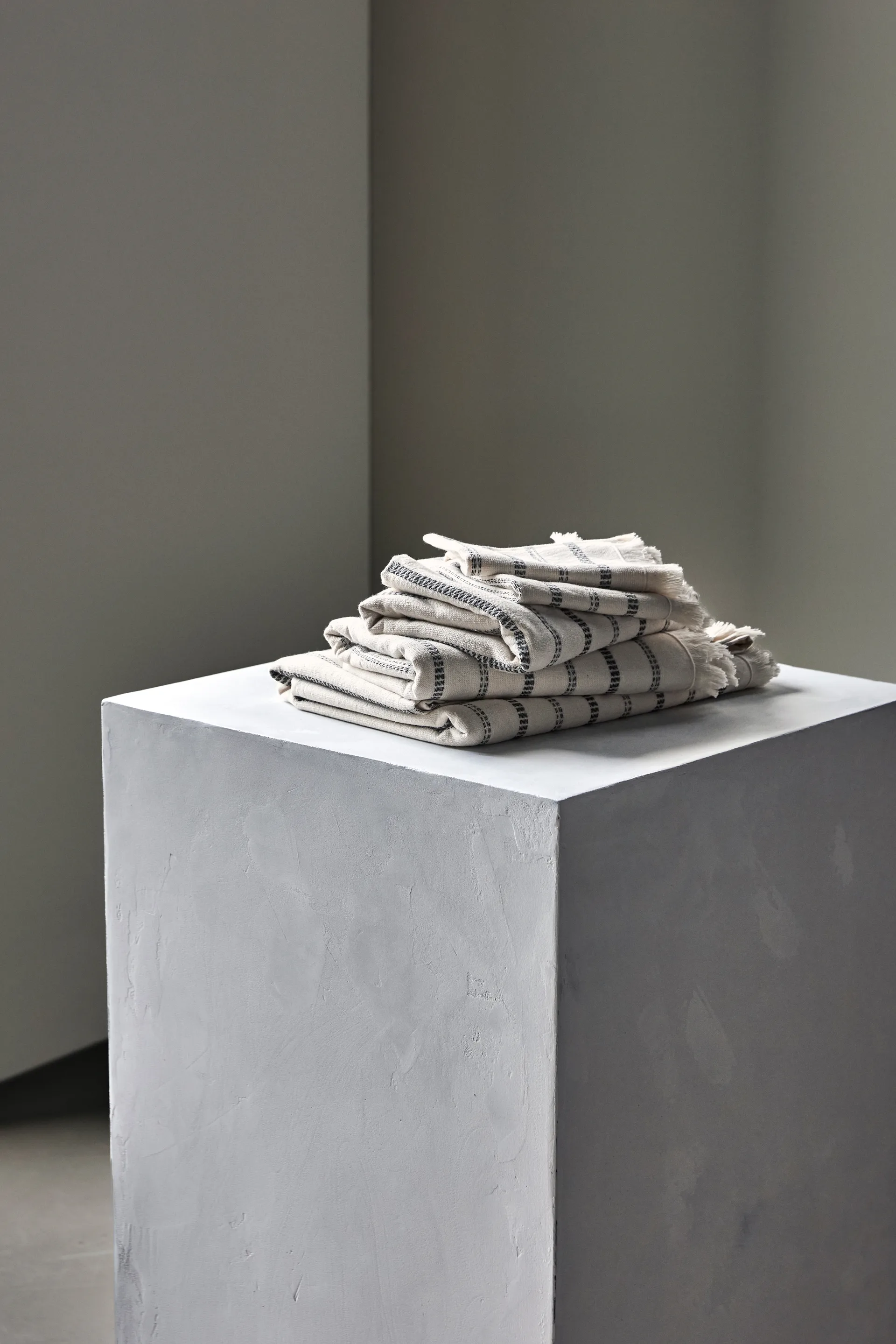 True washcloth 3件, 米白色-黑色 Meraki