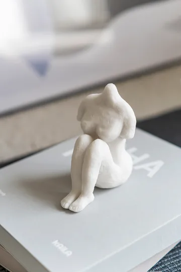 艺术摆件 坐姿女人14cm - 米白色 - Mette Ditmer