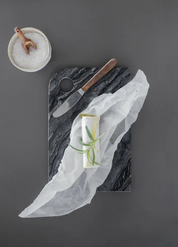 大理石上菜托盘 中号 20x30cm - 黑色_灰色 - Mette Ditmer