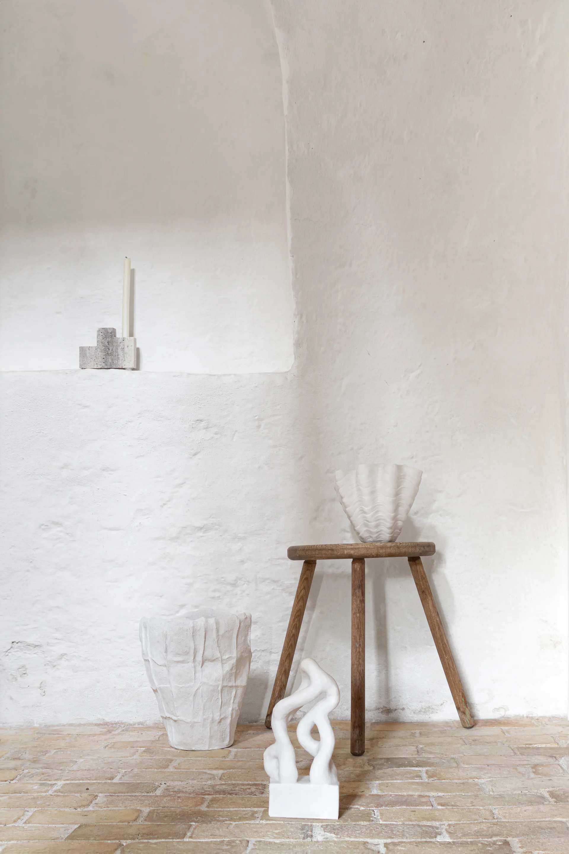 贝壳花瓶, 小号_22cm, white Mette Ditmer