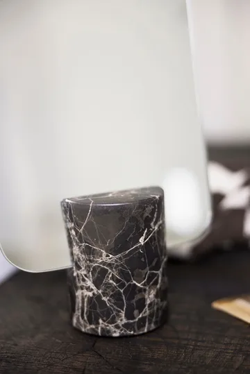 大理石化妆镜 - 棕色_30cm - Mette Ditmer