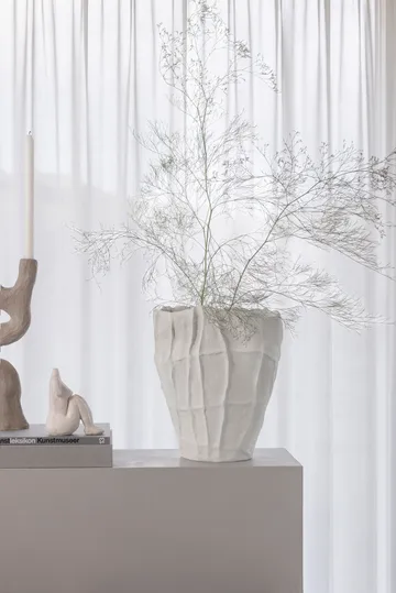 艺术款艺术花瓶33.5cm - 米白色 - Mette Ditmer
