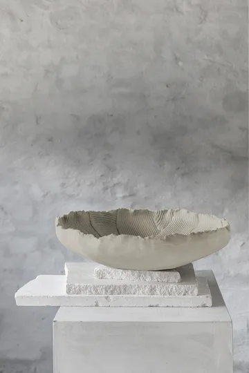 艺术摆件 补丁碗Ø35cm - 沙色 - Mette Ditmer