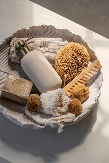 艺术摆件 补丁碗Ø35cm - 沙色 - Mette Ditmer