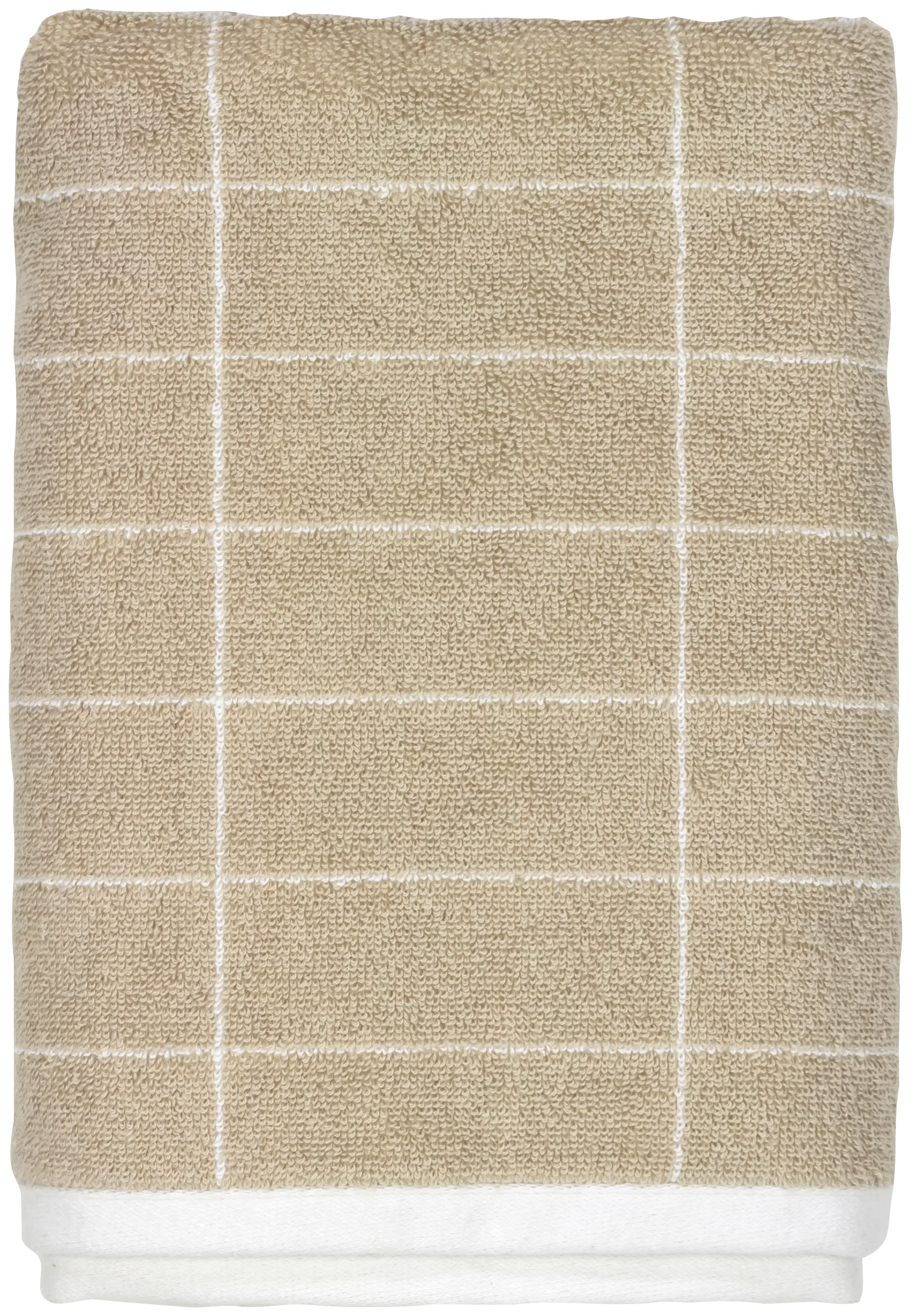 石纹客用毛巾38x60cm 2件装, 沙色米白 Mette Ditmer