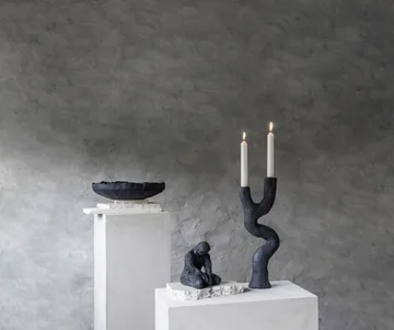 艺术摆件 烛台41cm - 黑色 - Mette Ditmer