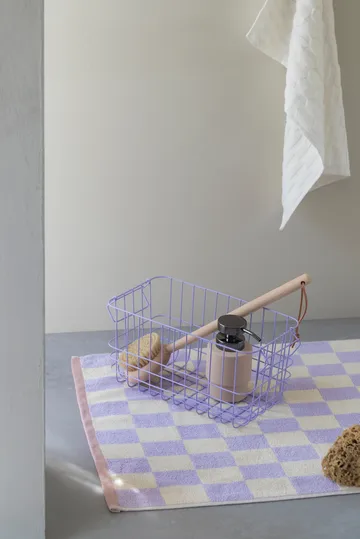 复古浴室地垫50x80cm - 淡紫色 - Mette Ditmer