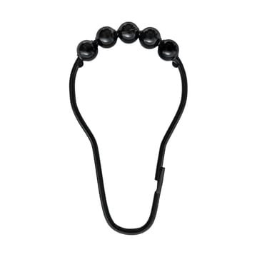 Aqua hooks for shower 窗帘 十件套装 - 黑色 - Mette Ditmer