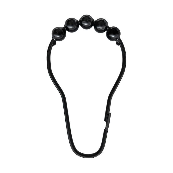 Aqua hooks for shower 窗帘 十件套装, 黑色 Mette Ditmer